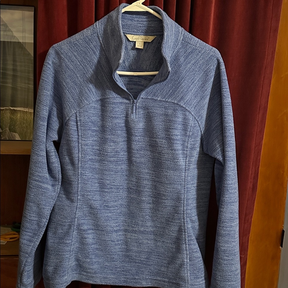 Ladies Blue Quarter-Zip Sweater/Sweatshirt Type